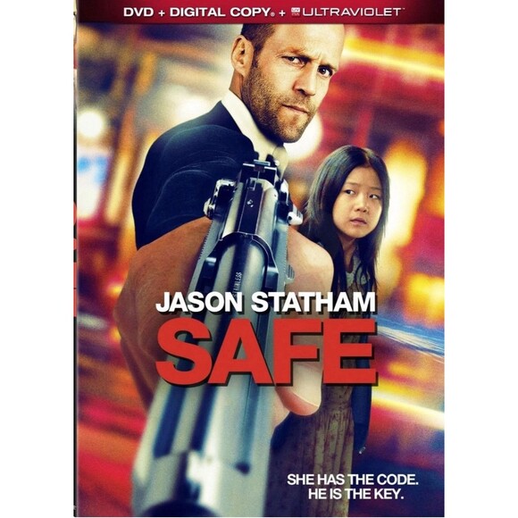 Safe DVD Movie With Case Rated R Jason Statham￼ - Picture 1 of 8
